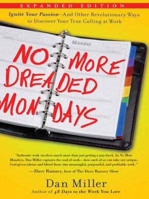 cover image of No More Dreaded Mondays